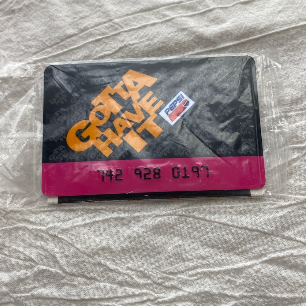 1990 Vintage Pepsi Membership Card